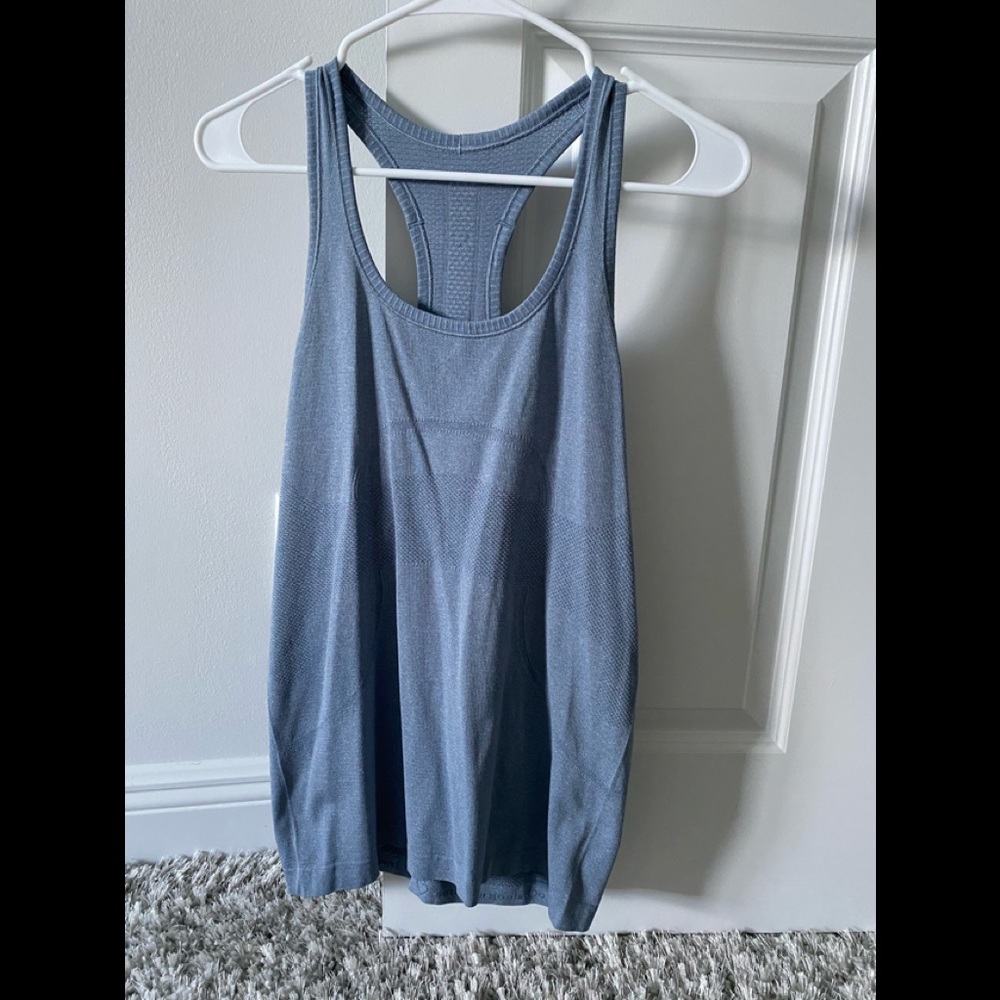 Grey Lululemon swiftly tank
